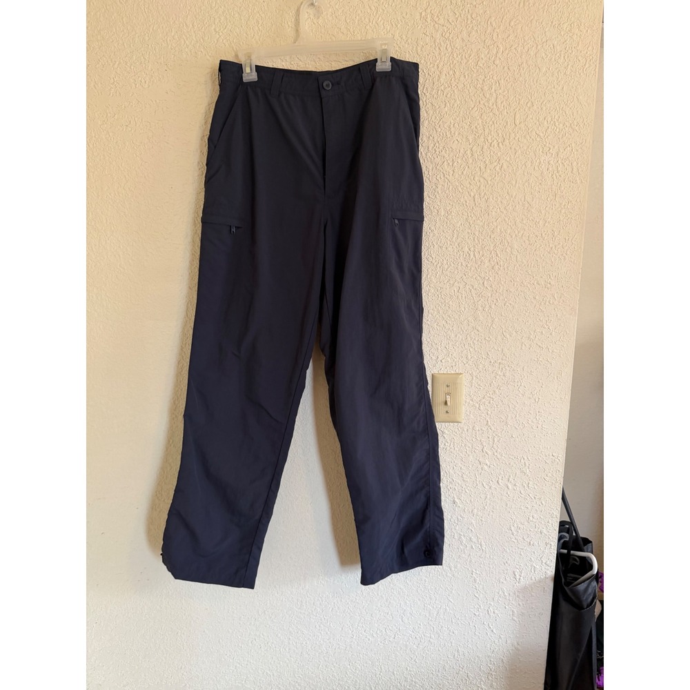 Royal Robbins Mens Blue Nylon Hiking Travel Cargo‎ Pants Size 34 Straight Leg